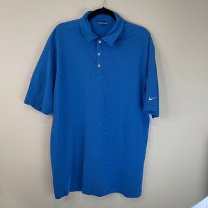 NIKE GOLF Dri-Fit Blue XL Collared Shirt